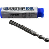 NEW Destiny Tool V21210 Viper Solid Carbide 2 Flute End Mill 3/16 5/8 LOC