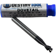NEW Destiny Tool BEN12DT169C Solid Carbide 66 DEG Dovetail Cutter End Mill