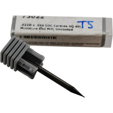 NEW Harvey Tool 73022 Miniature Square End Mill 0.022 In 4 Flute Uncoated