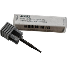 NEW Harvey Tool 48693 3/32 9/32 LOC 2 Flute Uncoated Plastic Cutting End Mill