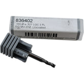 NEW Harvey Tool 836402 0.109 Dia 0.327 LOC 3FL Square Miniature End Mill Carbide