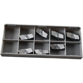 NEW Pack of 7 Iscar GIPA-6.00-0.40 IC20 Carbide Grooving Inserts Uncoated