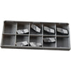 NEW Pack of 7 Iscar GIPA-6.00-0.40 IC20 Carbide Grooving Inserts Uncoated