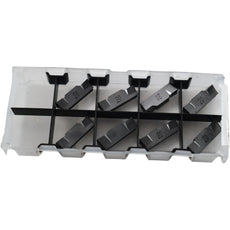 NEW Pack of 8 Iscar HFPR-5004 IC20 Carbide Grooving Inserts Uncoated