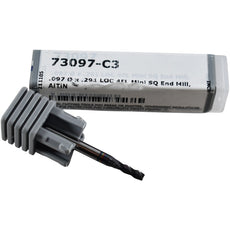 NEW Harvey Tool 73097-C3 0.097 Dia 0.291 LOC 4 FL Carbide Mini Square End Mill