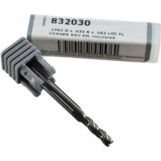 NEW Harvey Tool 832030 Miniature Corner Radius End Mill 3 Flute 5/32 Uncoated