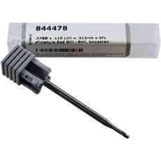 NEW Harvey Tool 844478 5/64'' Dia 3FL Uncoated Carbide Miniature Ball End Mill