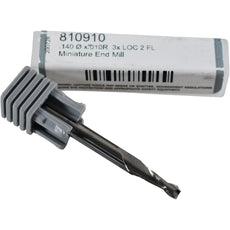 NEW Harvey Tool 810910 9/64 Dia 2FL Carbide Corner Radius Miniature End Mill