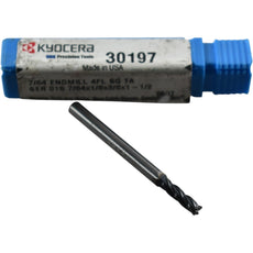 NEW Kyocera SGS 30197 7/64'' 4FL AlTiN Carbide Square End Mill Series 01S