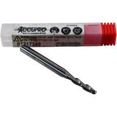 NEW Accupro 01217249 4.5mm 2FL Uncoated Solid Carbide Ball Nose End Mill