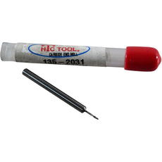 NEW HTC Tool 135-2031 1/32'' 2FL Uncoated Carbide Ball Nose End Mill