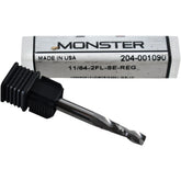NEW Monster 204-001090 2 Flute Square End Mill 11/64 Inch Solid Carbide SE REG