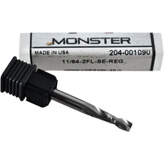 NEW Monster 204-001090 2 Flute Square End Mill 11/64 Inch Solid Carbide SE REG