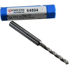 NEW Kyocera SGS 64804 3.4mm 3 Flute 5xD Carbide Drill Bit TiB2 Series 131N