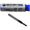 NEW Destiny Tool V20602S Viper Square End Mill 3/32 2 Flute Carbide Stealth