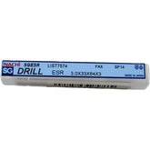 NEW Nachi SGESR LIST7574 Jobber Drill Bit HSS PM TiCN 3.0mm 33mm 64mm 3mm Shank