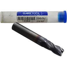 NEW Garr Tool 13254 230MC Square End Mill Solid Carbide 13/32 Inch 4 Flute TiCN