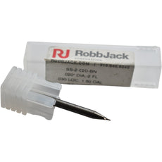 NEW RobbJack SS-2-C20-BN Carbide Ball End Mill .020 Dia 2-Flute .030 LOC 1.50 OAL