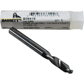 NEW Bassett B36416 DRS 1/4 Stub Length Drill Bit Solid Carbide 4-Facet 118 Point