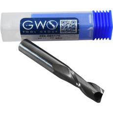 NEW GWS Tool Group 204-001170 Carbide End Mill 3/8 Dia 2-Flute Square End 1 LOC