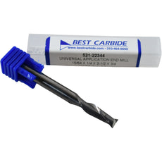 NEW Best Carbide 521-22344 End Mill 15/64x1/4x2-1/2x3/4 2-Flute Square End USA
