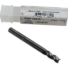 NEW M.A. Ford 13810 TuffCut X-AL 3-Flute Carbide End Mill Finisher 3/16x1/2x2 USA