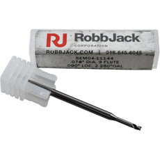 NEW RobbJack SEM04-11144 Micro End Mill .078 Dia 3-Flute .090 LOC A1-303 Aluminum