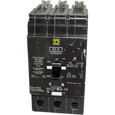 Square D EDB34050 50 Amp 3-Pole 480Y/277V Bolt-On Circuit Breaker E-Frame