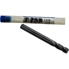 NEW Garr Tool 80130 Corner Radius End Mill 1/4 Dia 4 Flute Carbide 0.045 Rad