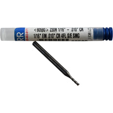 NEW Garr Tool 80580 Corner Radius End Mill 1/16 Dia 4 Flute Carbide 0.010 Rad
