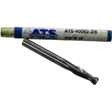 NEW ATS 40062-3/8 Square End Mill 1/16 Dia 4 Flute 3/8 LOC 1/8 Shank Carbide