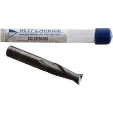NEW Best Carbide 522-23750-015 End Mill 3/8 Dia 015R 2FL 1in LOC 3/8 Shank