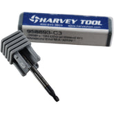 NEW Harvey Tool 958893-C3 Miniature End Mill 0.0930 Dia 0.0300 Rad 4FL AlTiN