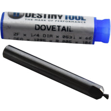 NEW Destiny Tool BEN16DT1295 Dovetail Cutter 1/4 Shank 66 Deg 2 Flute 2 OAL