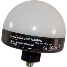 Banner Engineering K90TLGRPQ EZ-LIGHT 90mm Domed LED Indicator Green/Red M12 QD
