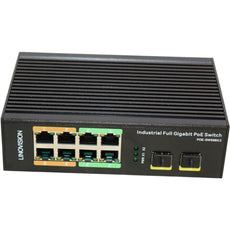 NEW Linovision POE-SW508G2 Industrial 8-Port Full Gigabit PoE++ Network Switch