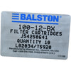 NEW Box of 10 Balston 100-12-BX Coalescing Filter Cartridges Grade BX 0.3 Micron