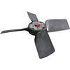 Dayton 4C132A 16'' Cast Aluminum 4-Blade Fan Propeller 1/2'' Bore 1725 RPM 1/4 HP