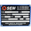 SEM HJ130C8-68S High Inertia Servomotor 5.7Nm 4000RPM 270V 7.2A