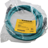 NEW Turck RSS RJ45S 841-3M Industrial Ethernet Cable M12 Male To RJ45 3m 10ft