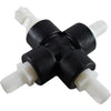NEW Liebert 121965P2 3/8 Hose Barb Cross Fitting Polypropylene SCH80