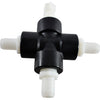 NEW Liebert 121965P2 3/8 Hose Barb Cross Fitting Polypropylene SCH80