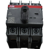 NEW ABB OT100F3 Non-Fused Disconnect Switch 3 Pole 100A 600V DIN Rail Mount