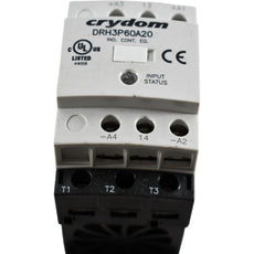 Crydom DRH3P60A20 Solid State Contactor 3 Phase 20A 600V 90-280VAC Control