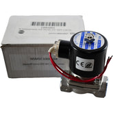 NEW ZW-20J Stainless Steel Solenoid Valve 24VDC 3/4 in NPT Viton 1231051