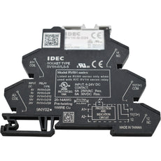 NEW IDEC RV8H-S-D24 Interface Relay Assembly 24VDC 6A 250VAC Spring Terminal