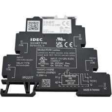 NEW IDEC RV8H-L-AD110 Interface Relay Assembly 110-125V AC/DC 6A Screw Terminal