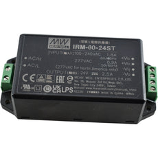 NEW Mean Well IRM-60-24ST AC DC Power Supply 24V 2.5A 60W Screw Terminal Block