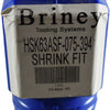 NEW Briney HSK63ASF-075-394 HSK63A 3/4in Shrink Fit Tool Holder 3.94in Projection