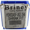NEW Briney HSK63ASF-062-394 HSK63A 5/8in Shrink Fit Tool Holder 3.94in Projection